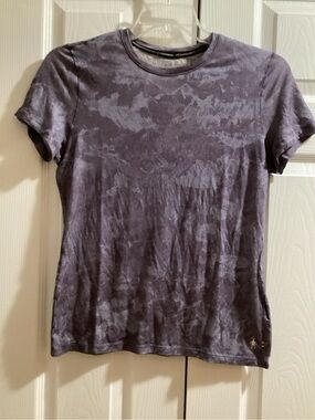 Smartwool Women's Purple Marbled Short Sleeve Tee